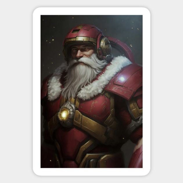 Space Marine Santa Clause Sticker by TortillaChief